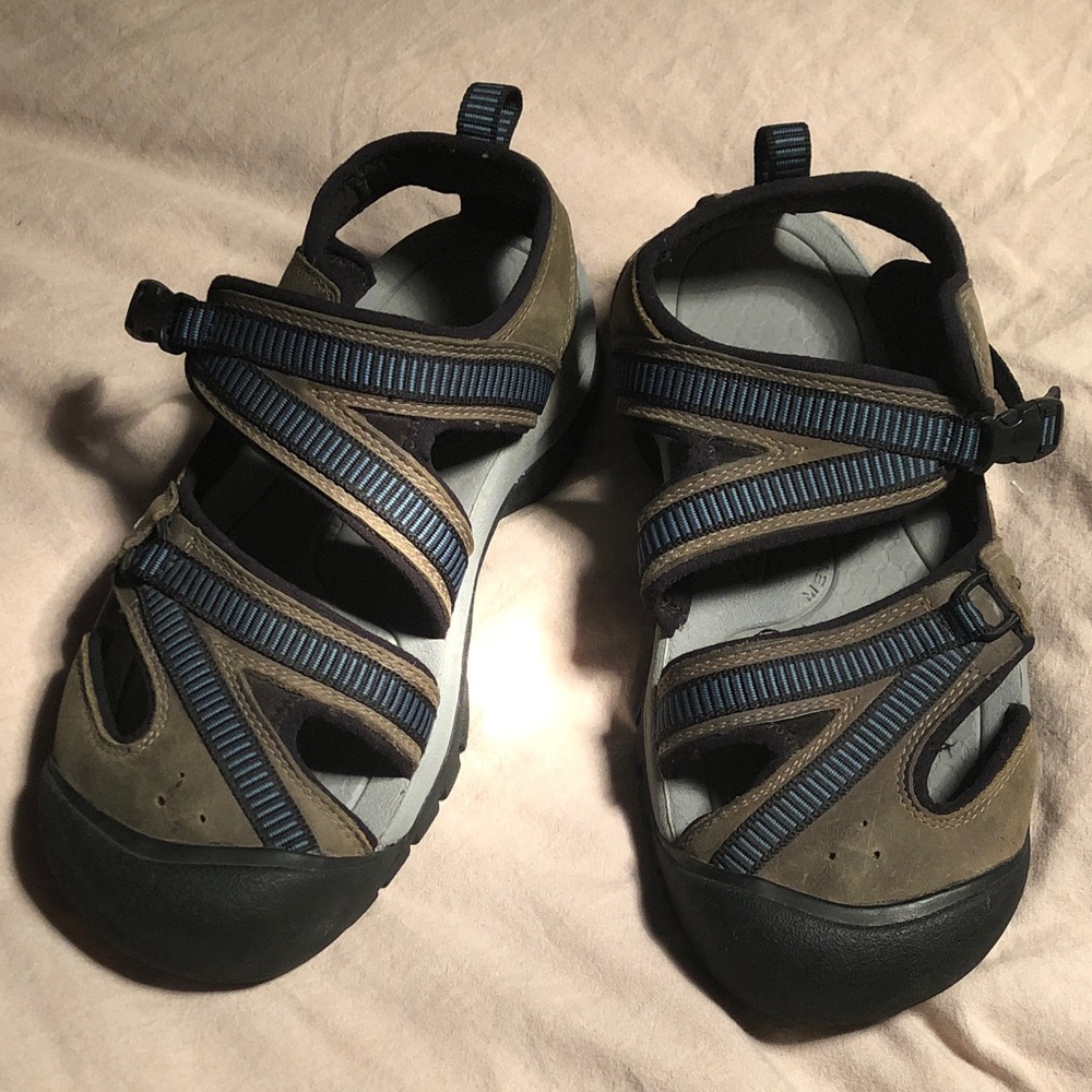 Keen Olive and Blue Outdoor Sandals